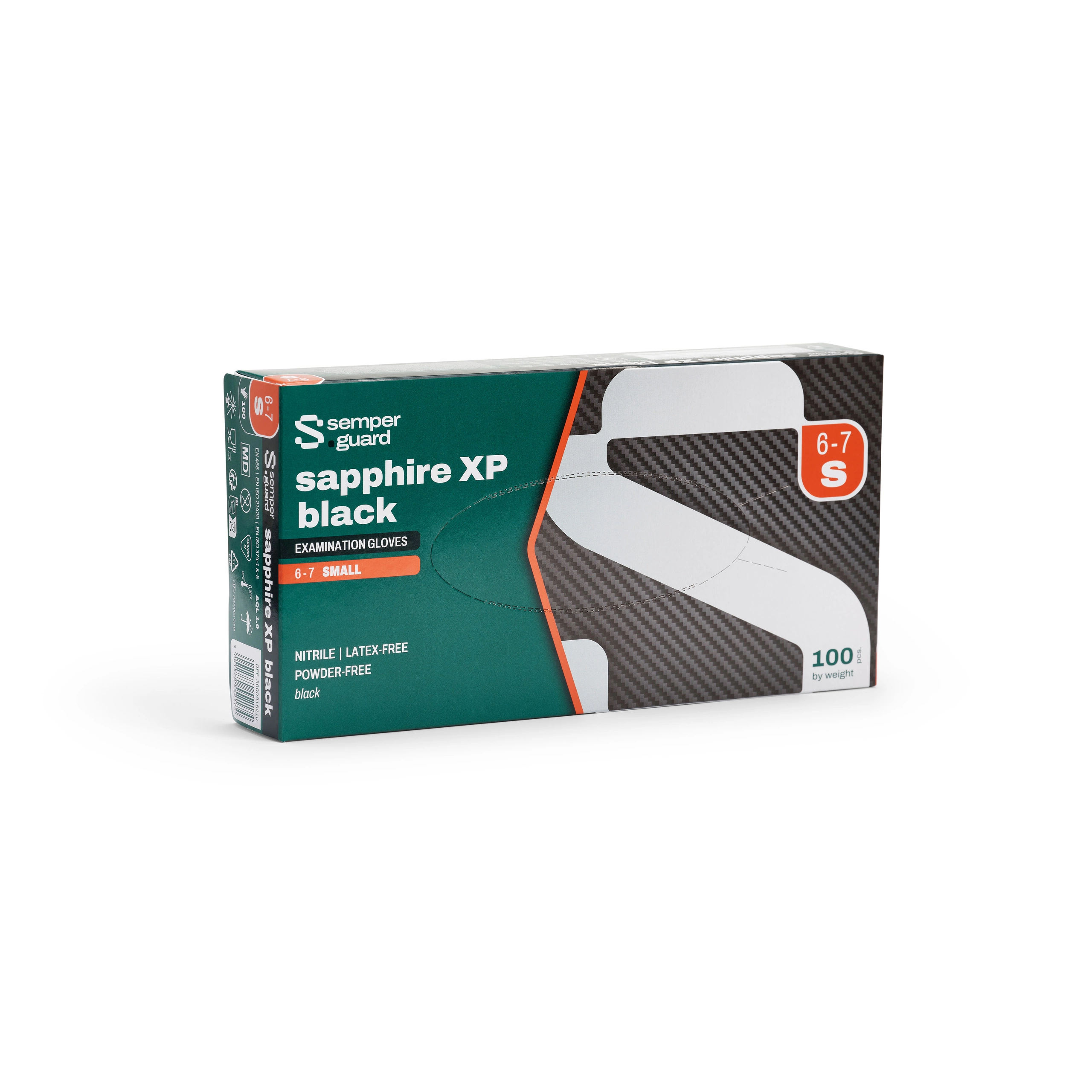 Semperguard Style Nitril Black Small - 100pcs/box